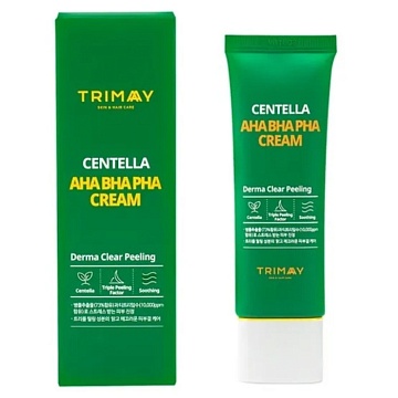 Очищающий крем для лица с экстрактом центеллы и кислотами Trimay Aha Bha Pha Centella Cream 50 мл